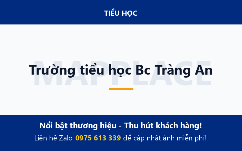 Trường tiểu học Bc Tràng An