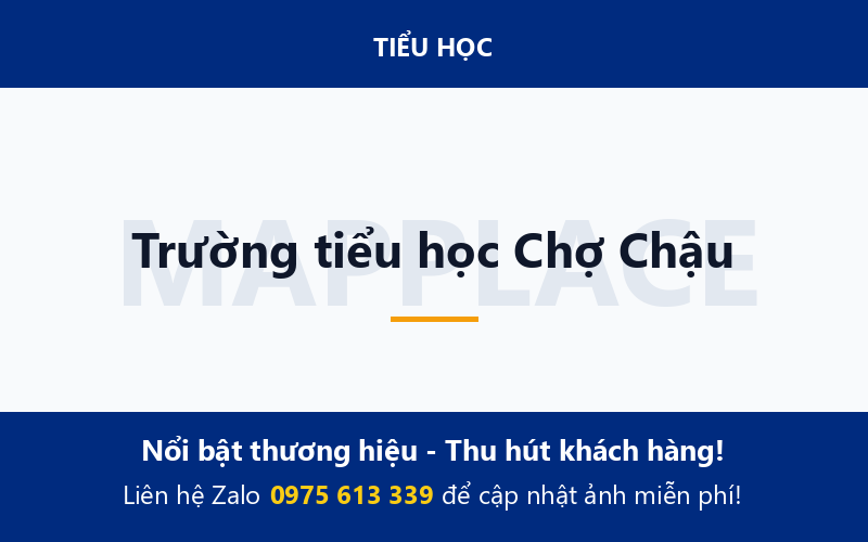 Trường tiểu học Chợ Chậu