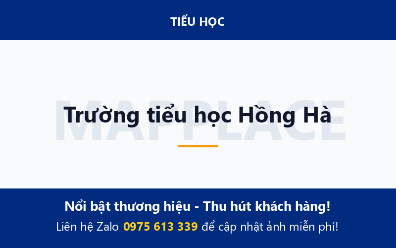 Trường tiểu học Hồng Hà