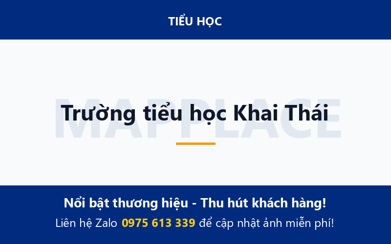 Trường tiểu học Khai Thái