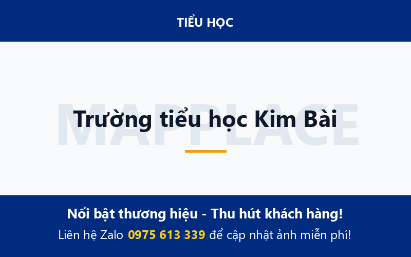 Trường tiểu học Kim Bài