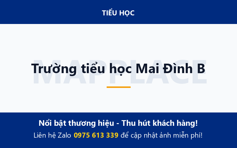 Trường tiểu học Mai Đình B