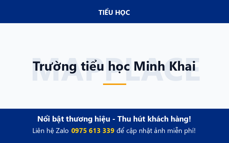 Trường tiểu học Minh Khai