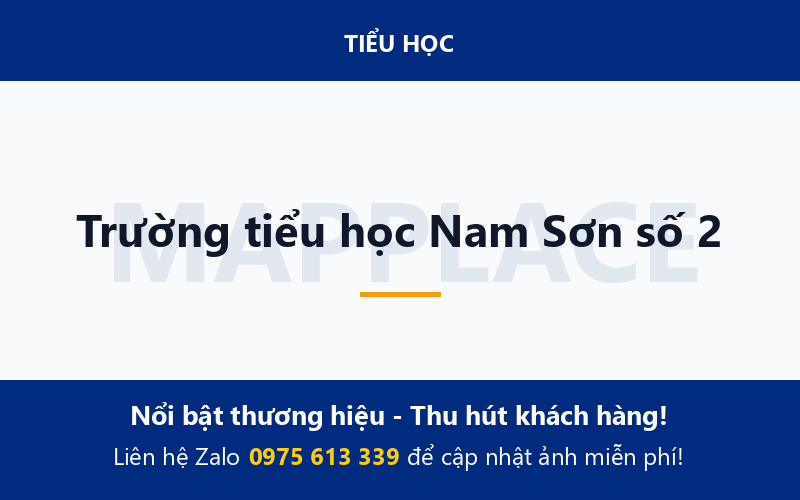 Trường tiểu học Nam Sơn số 2