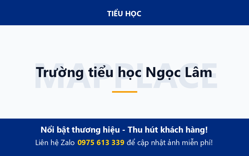 Trường tiểu học Ngọc Lâm