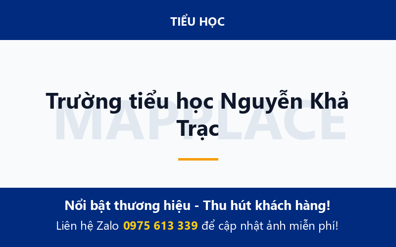 Trường tiểu học Nguyễn Khả Trạc