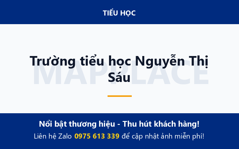 Trường tiểu học Nguyễn Thị Sáu