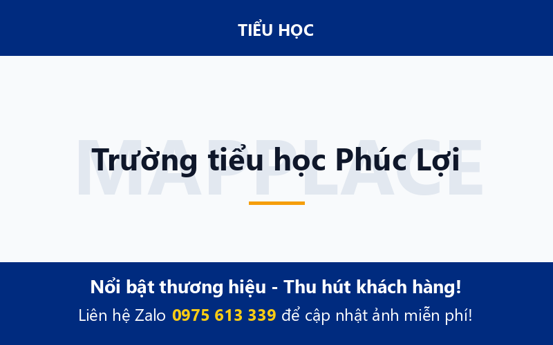 Trường tiểu học Phúc Lợi