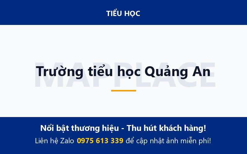 Trường tiểu học Quảng An