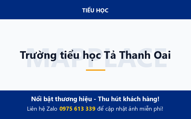 Trường tiểu học Tả Thanh Oai