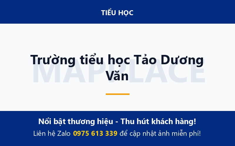 Trường tiểu học Tảo Dương Văn