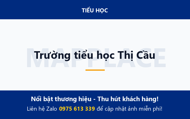 Trường tiểu học Thị Cầu