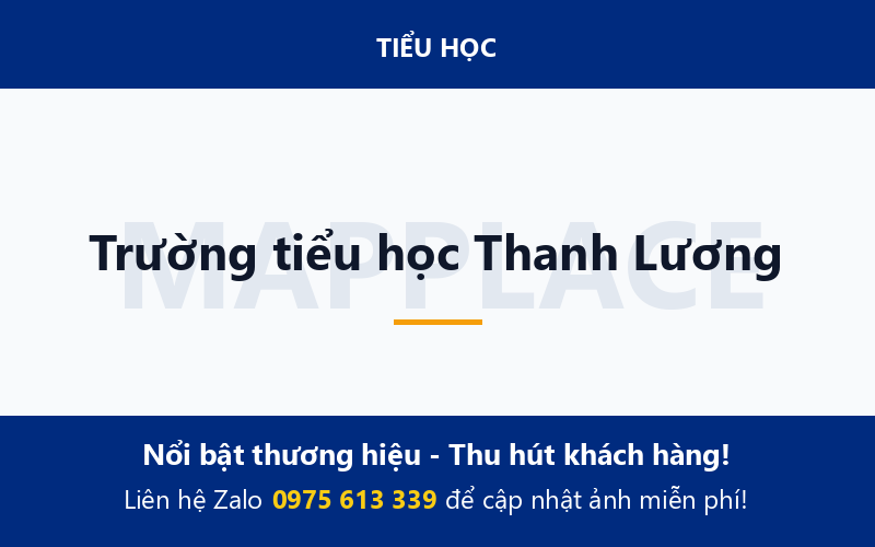 Trường tiểu học Thanh Lương