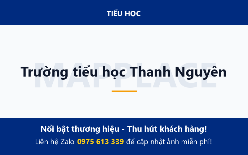 Trường tiểu học Thanh Nguyên