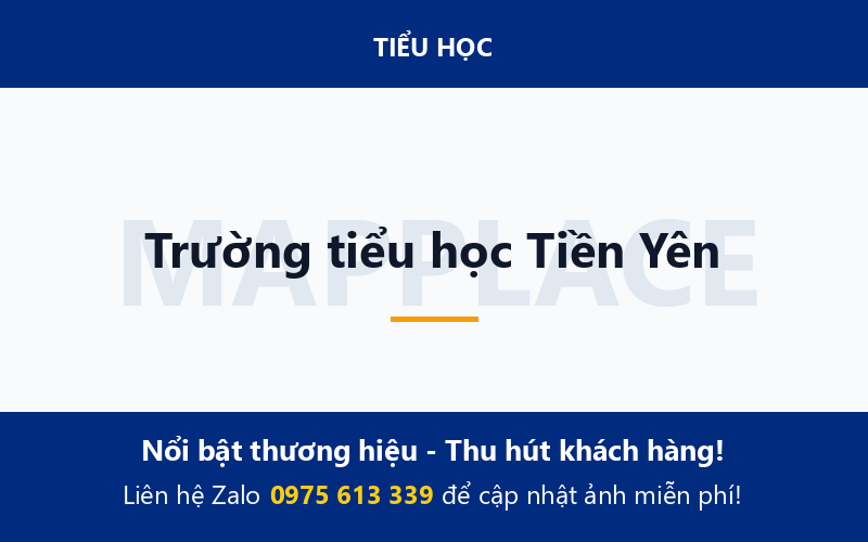 Trường tiểu học Tiền Yên