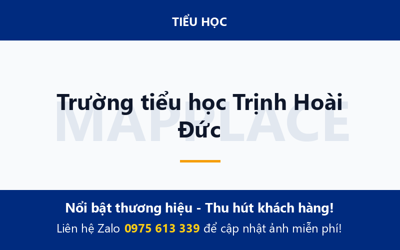 Trường tiểu học Trịnh Hoài Đức