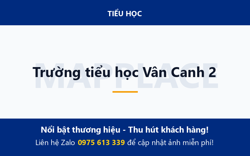Trường tiểu học Vân Canh 2
