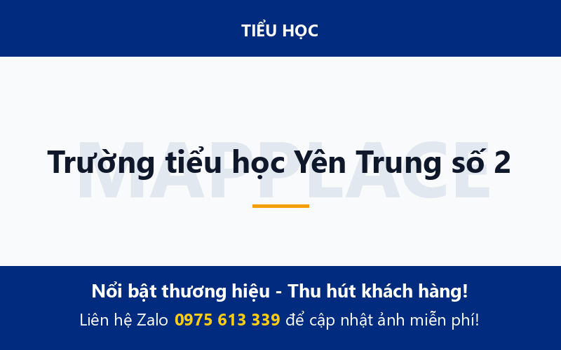 Trường tiểu học Yên Trung số 2