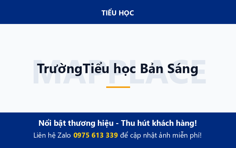 TrườngTiểu học Bản Sáng