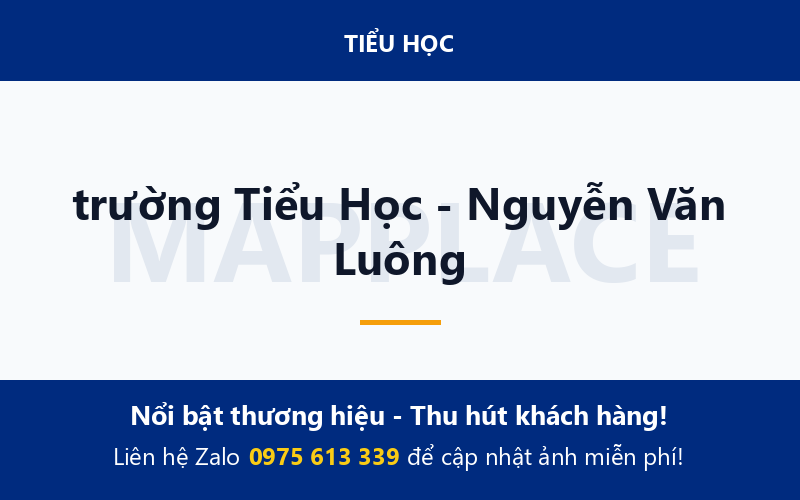 trường Tiểu Học - Nguyễn Văn Luông