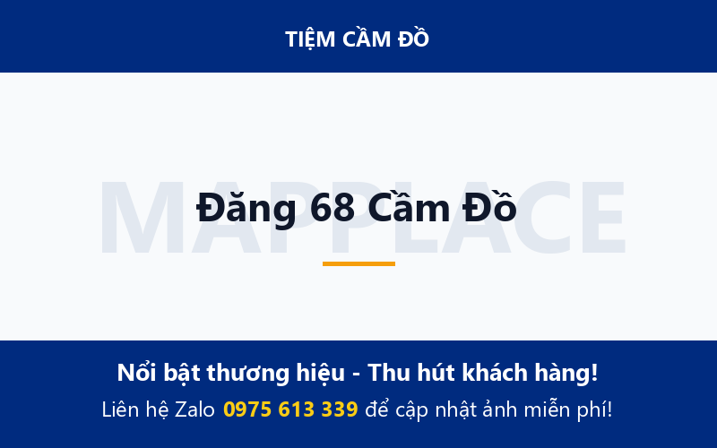Đăng 68 Cầm Đồ