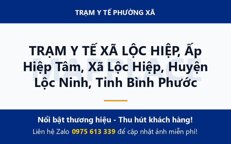 TRẠM Y TẾ XÃ LỘC HIỆP, Ấp Hiệp Tâm, Xã Lộc Hiệp, Huyện Lộc Ninh, Tỉnh Bình Phước