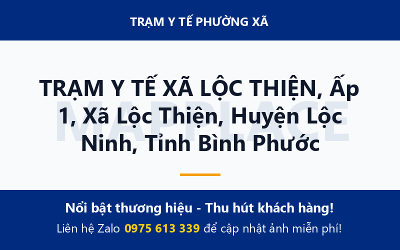TRẠM Y TẾ XÃ LỘC THIỆN, Ấp 1, Xã Lộc Thiện, Huyện Lộc Ninh, Tỉnh Bình Phước