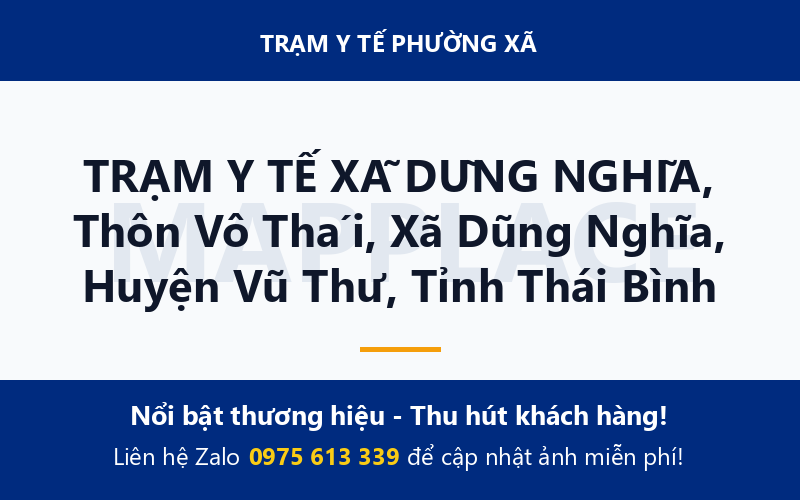TRẠM Y TẾ XÃ DŨNG NGHĨA, Thôn Vô Thái, Xã Dũng Nghĩa, Huyện Vũ Thư, Tỉnh Thái Bình