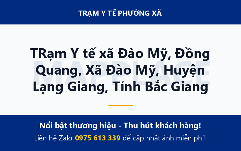 TRạm Y tế xã Đào Mỹ, Đồng Quang, Xã Đào Mỹ, Huyện Lạng Giang, Tỉnh Bắc Giang