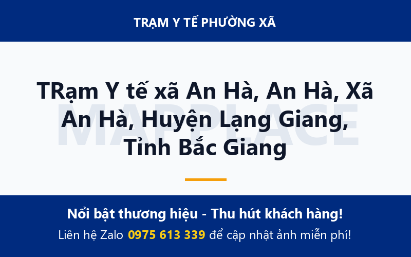 TRạm Y tế xã An Hà, An Hà, Xã An Hà, Huyện Lạng Giang, Tỉnh Bắc Giang