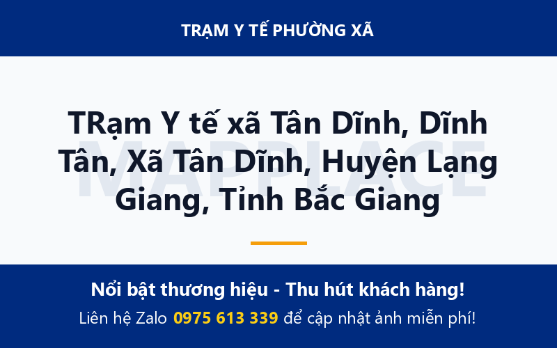 TRạm Y tế xã Tân Dĩnh, Dĩnh Tân, Xã Tân Dĩnh, Huyện Lạng Giang, Tỉnh Bắc Giang