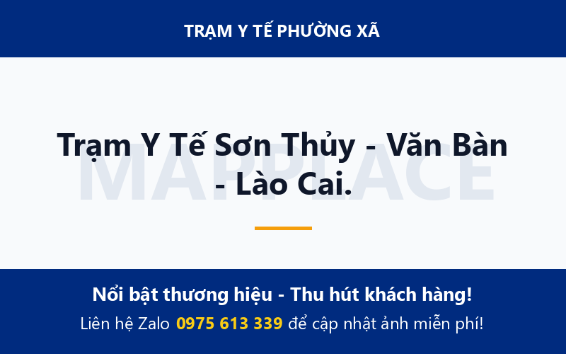 Trạm Y Tế Sơn Thủy - Văn Bàn - Lào Cai.