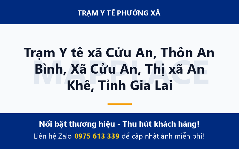 Trạm Y tê xã Cửu An, Thôn An Bình, Xã Cửu An, Thị xã An Khê, Tỉnh Gia Lai