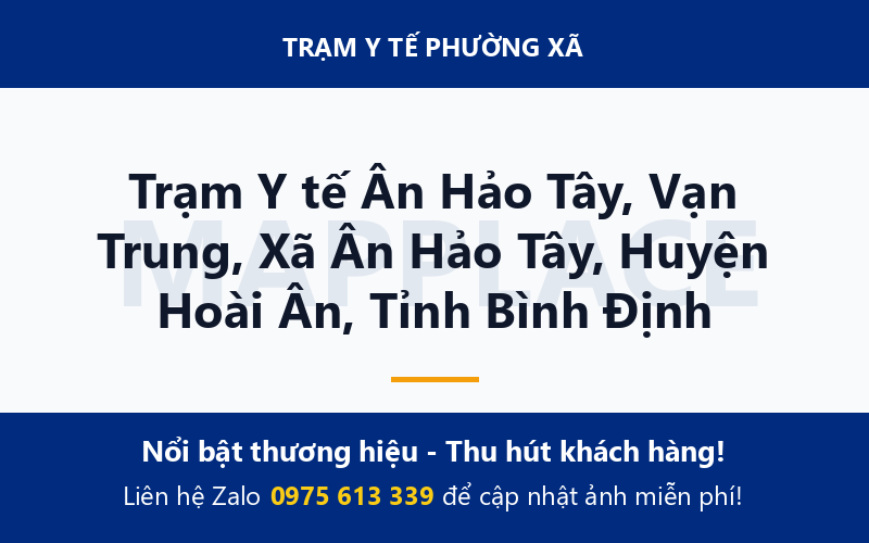 Trạm Y tế Ân Hảo Tây, Vạn Trung, Xã Ân Hảo Tây, Huyện Hoài Ân, Tỉnh Bình Định