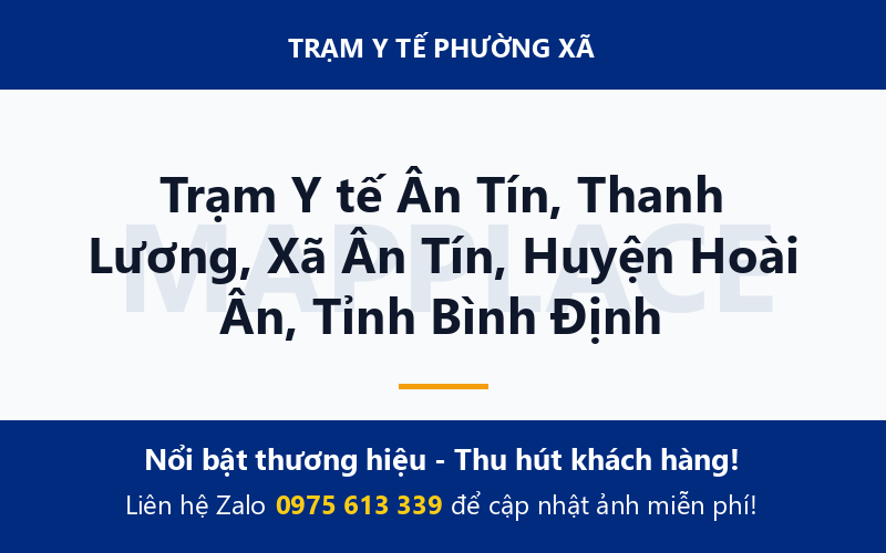 Trạm Y tế Ân Tín, Thanh Lương, Xã Ân Tín, Huyện Hoài Ân, Tỉnh Bình Định