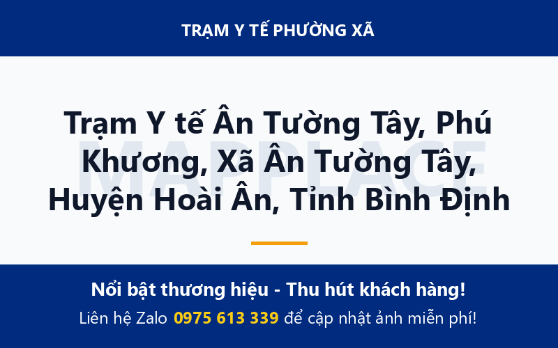 Trạm Y tế Ân Tường Tây, Phú Khương, Xã Ân Tường Tây, Huyện Hoài Ân, Tỉnh Bình Định