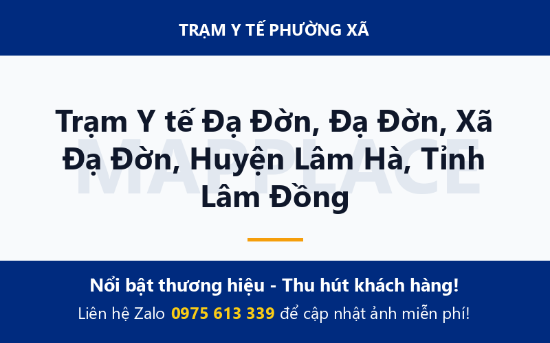 Trạm Y tế Đạ Đờn, Đạ Đờn, Xã Đạ Đờn, Huyện Lâm Hà, Tỉnh Lâm Đồng