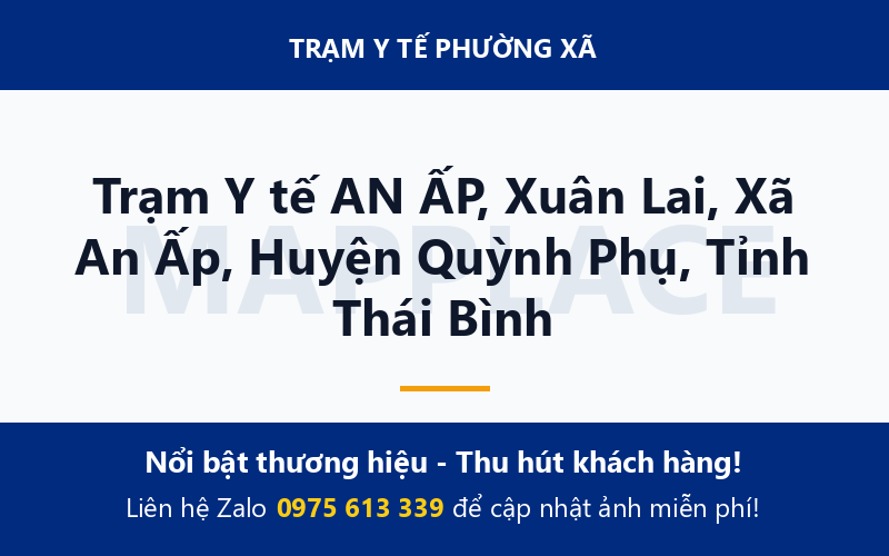 Trạm Y tế AN ẤP, Xuân Lai, Xã An Ấp, Huyện Quỳnh Phụ, Tỉnh Thái Bình