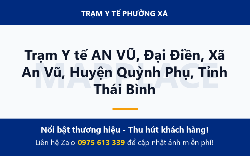 Trạm Y tế AN VŨ, Đại Điền, Xã An Vũ, Huyện Quỳnh Phụ, Tỉnh Thái Bình