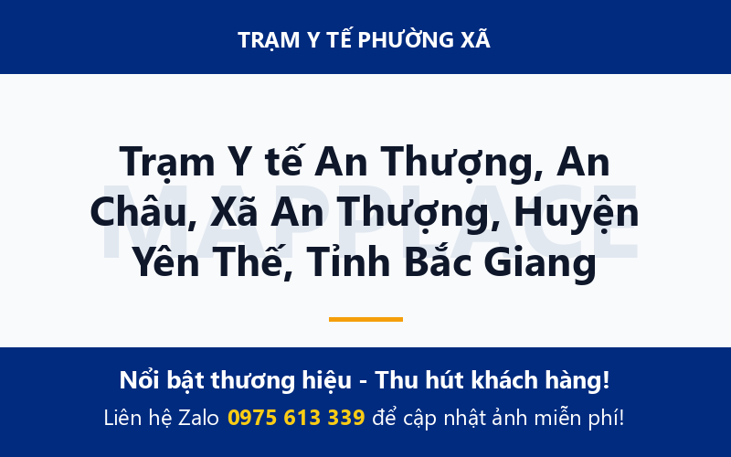 Trạm Y tế An Thượng, An Châu, Xã An Thượng, Huyện Yên Thế, Tỉnh Bắc Giang