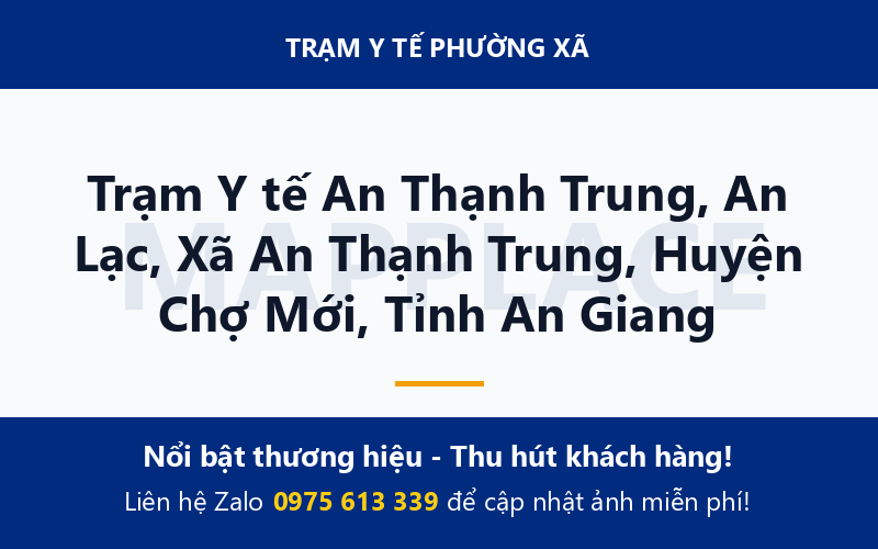 Trạm Y tế An Thạnh Trung, An Lạc, Xã An Thạnh Trung, Huyện Chợ Mới, Tỉnh An Giang