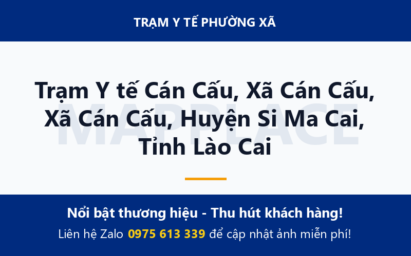 Trạm Y tế Cán Cấu, Xã Cán Cấu, Xã Cán Cấu, Huyện Si Ma Cai, Tỉnh Lào Cai