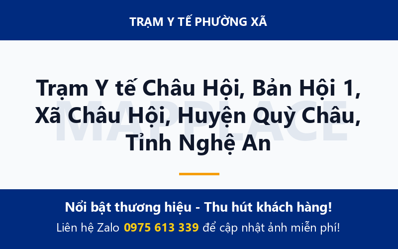 Trạm Y tế Châu Hội, Bản Hội 1, Xã Châu Hội, Huyện Quỳ Châu, Tỉnh Nghệ An