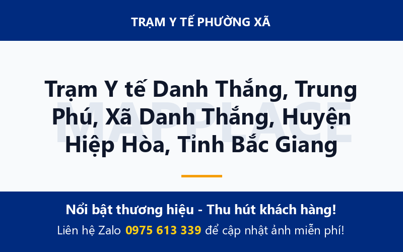 Trạm Y tế Danh Thắng, Trung Phú, Xã Danh Thắng, Huyện Hiệp Hòa, Tỉnh Bắc Giang