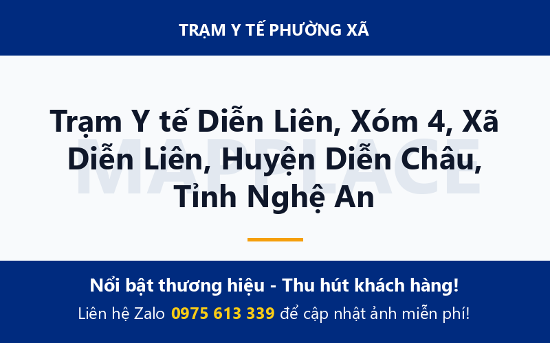 Trạm Y tế Diễn Liên, Xóm 4, Xã Diễn Liên, Huyện Diễn Châu, Tỉnh Nghệ An