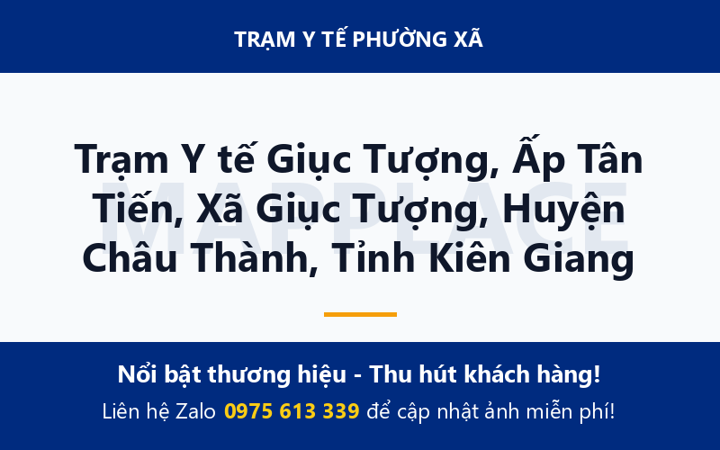 Trạm Y tế Giục Tượng, Ấp Tân Tiến, Xã Giục Tượng, Huyện Châu Thành, Tỉnh Kiên Giang