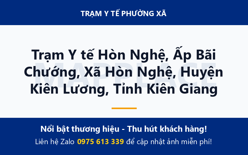 Trạm Y tế Hòn Nghệ, Ấp Bãi Chướng, Xã Hòn Nghệ, Huyện Kiên Lương, Tỉnh Kiên Giang