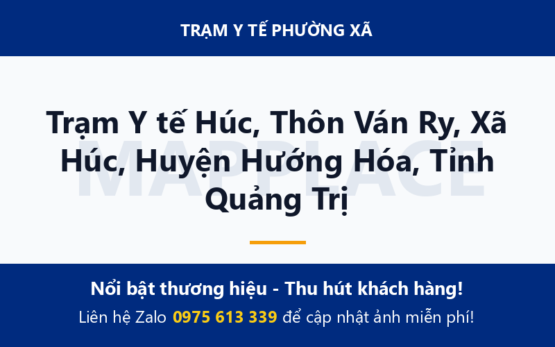 Trạm Y tế Húc, Thôn Ván Ry, Xã Húc, Huyện Hướng Hóa, Tỉnh Quảng Trị