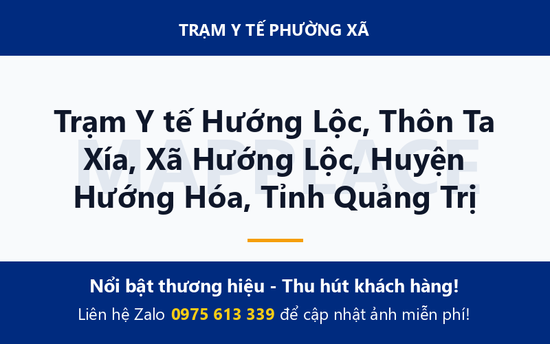 Trạm Y tế Hướng Lộc, Thôn Ta Xía, Xã Hướng Lộc, Huyện Hướng Hóa, Tỉnh Quảng Trị