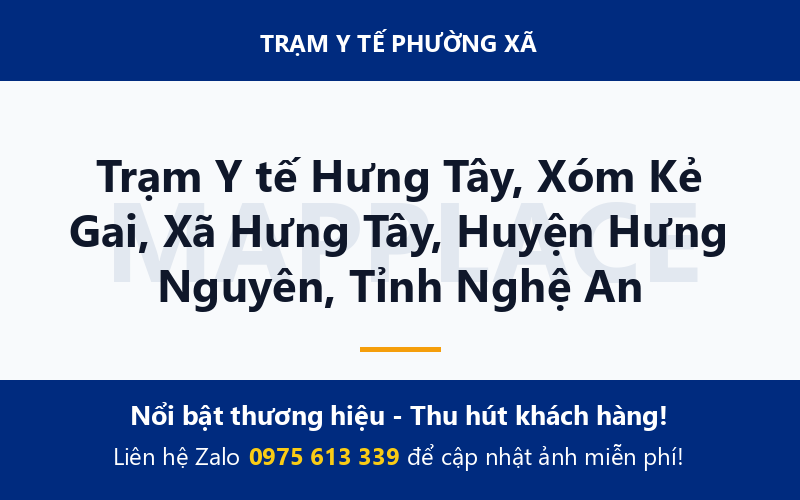 Trạm Y tế Hưng Tây, Xóm Kẻ Gai, Xã Hưng Tây, Huyện Hưng Nguyên, Tỉnh Nghệ An